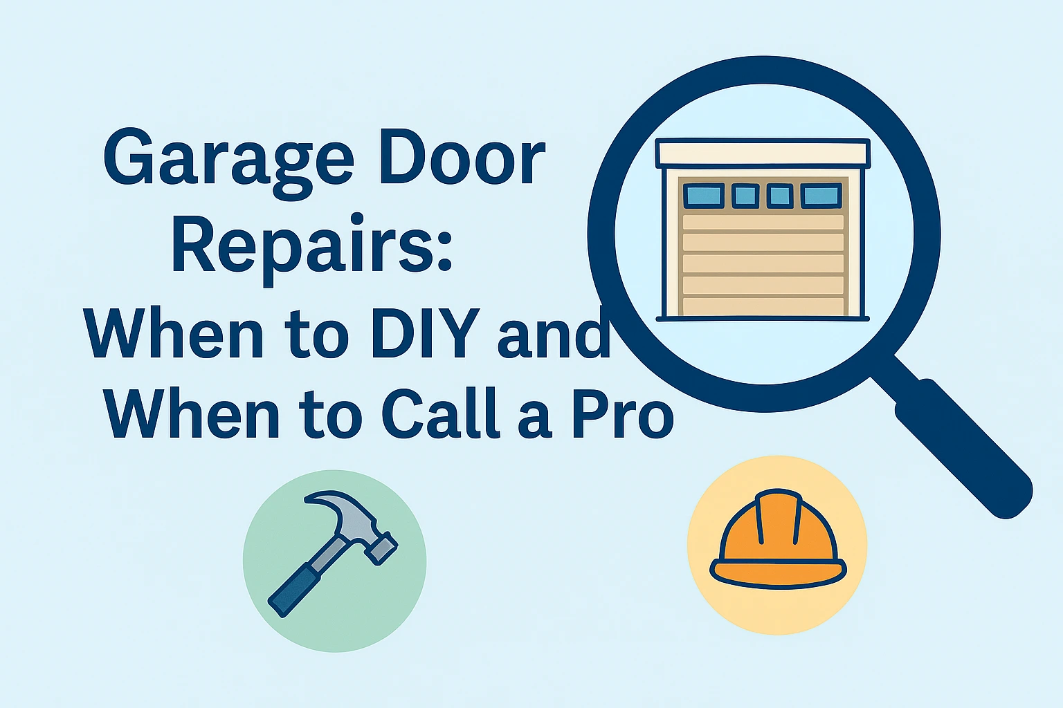 Garage Door Repairs: When to DIY and When to Call a Pro