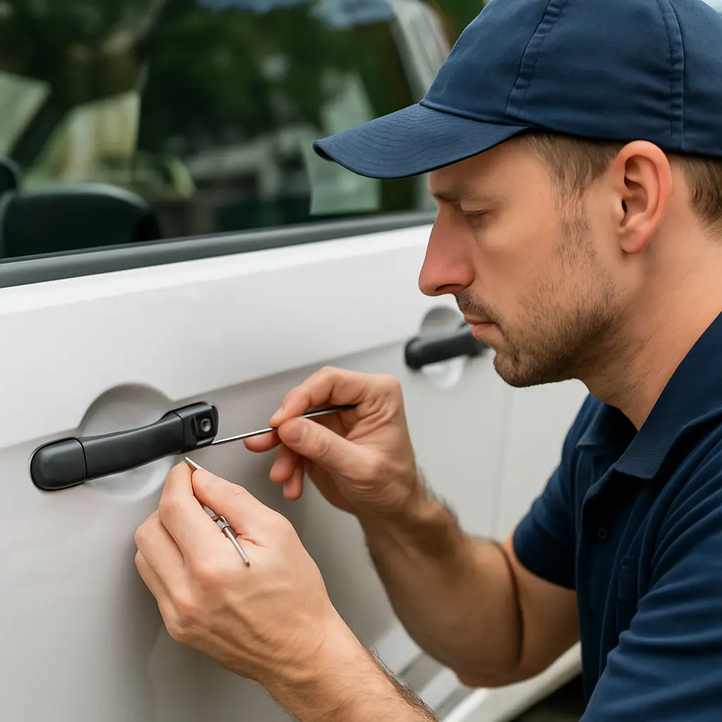 Car Locksmith in action