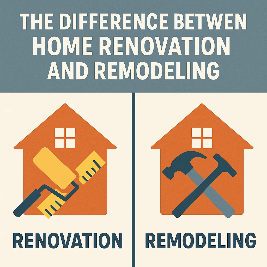 The Difference Between Home Renovation and Remodeling: Everything You Need to Know