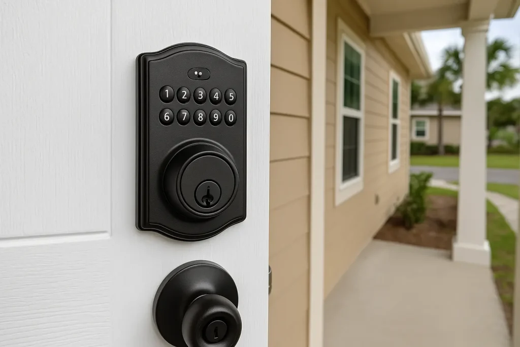 Smart Lock on Rental Property Door