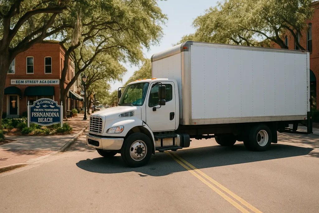 a moving truck in Fernandina Beach